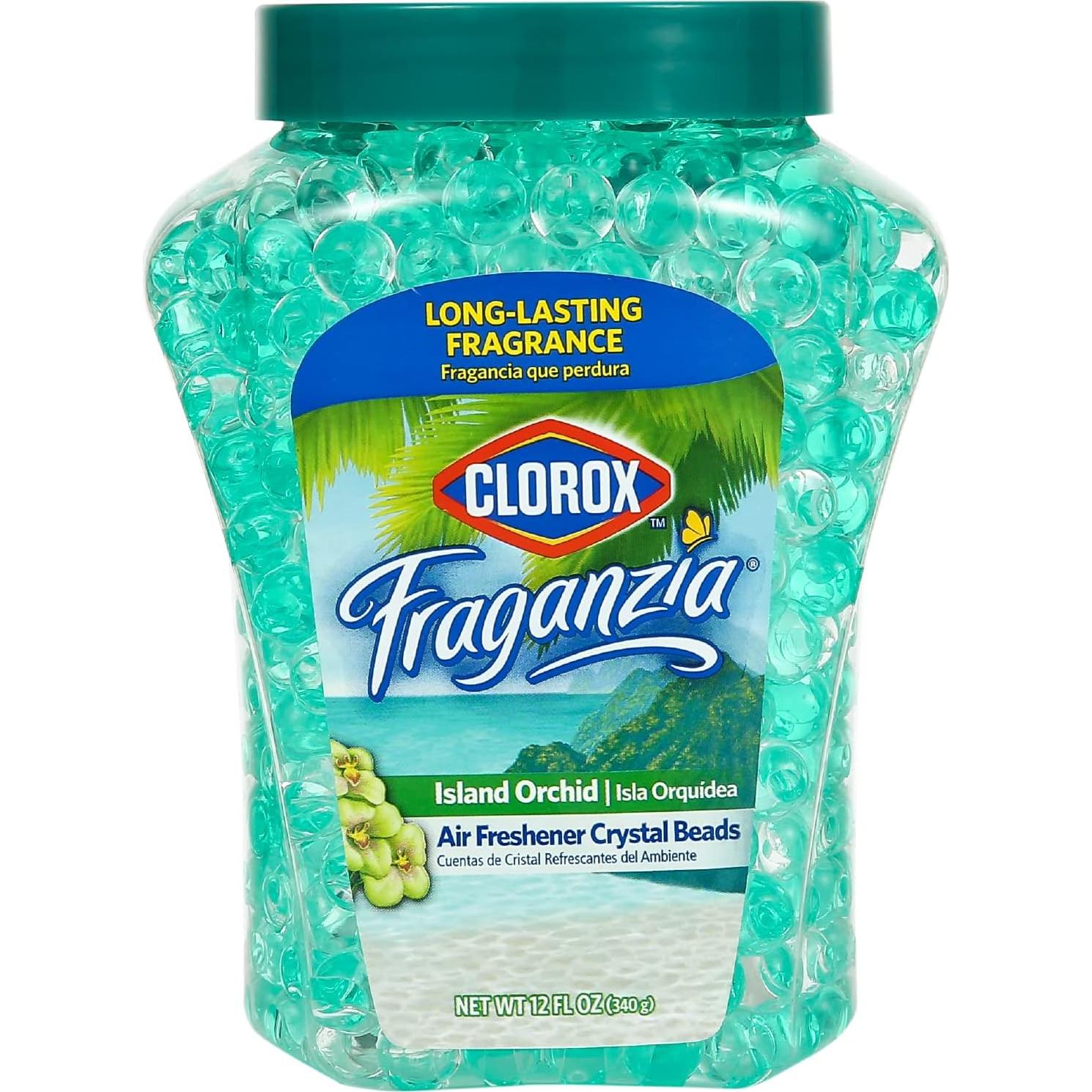 Ambientador de Perlas Clorox Fraganzia Huerto de Isla 340g - 6 Pzas