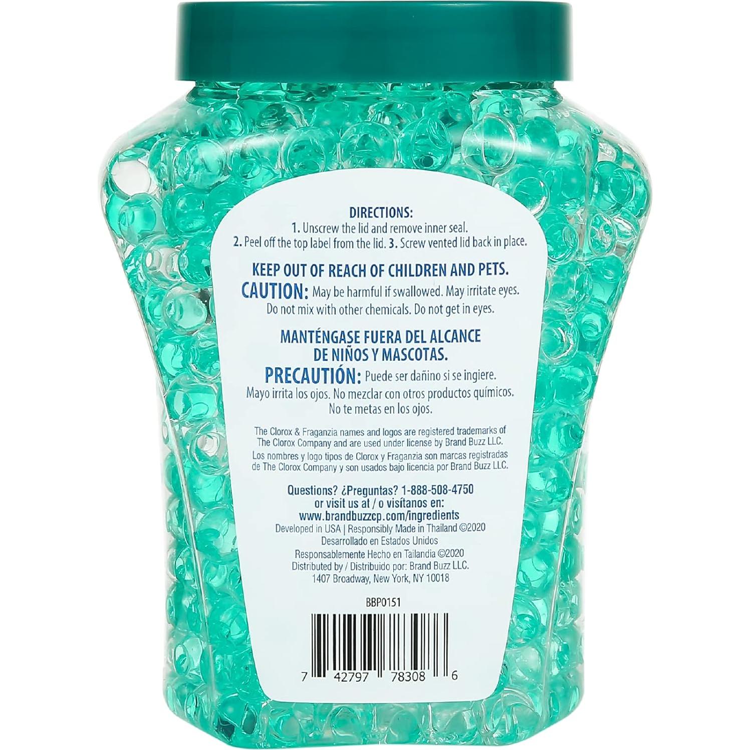 Ambientador de Perlas Clorox Fraganzia Huerto de Isla 340g - 6 Pzas