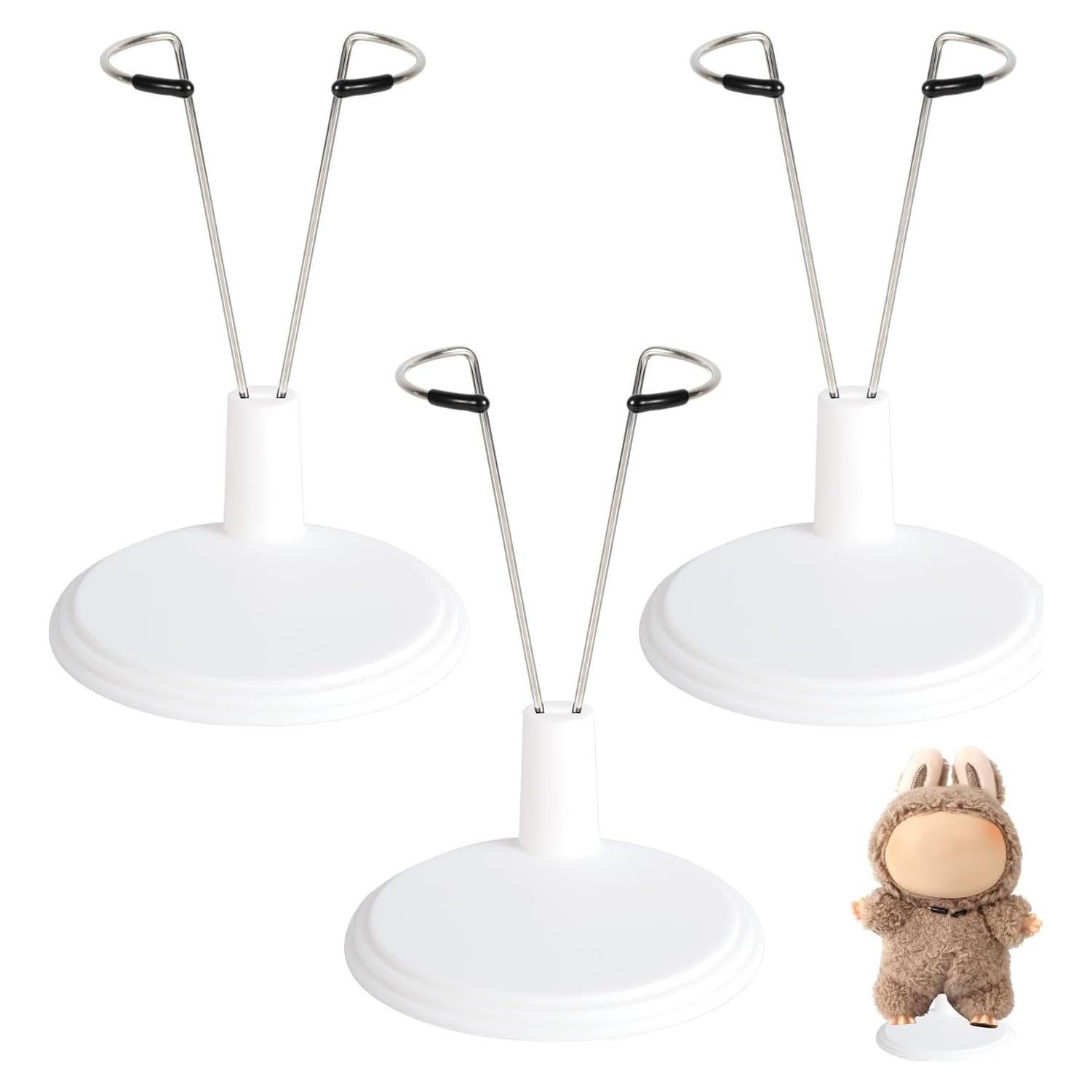 Soporte para muñecas ajustable Lyreh - 3 piezas, blanco