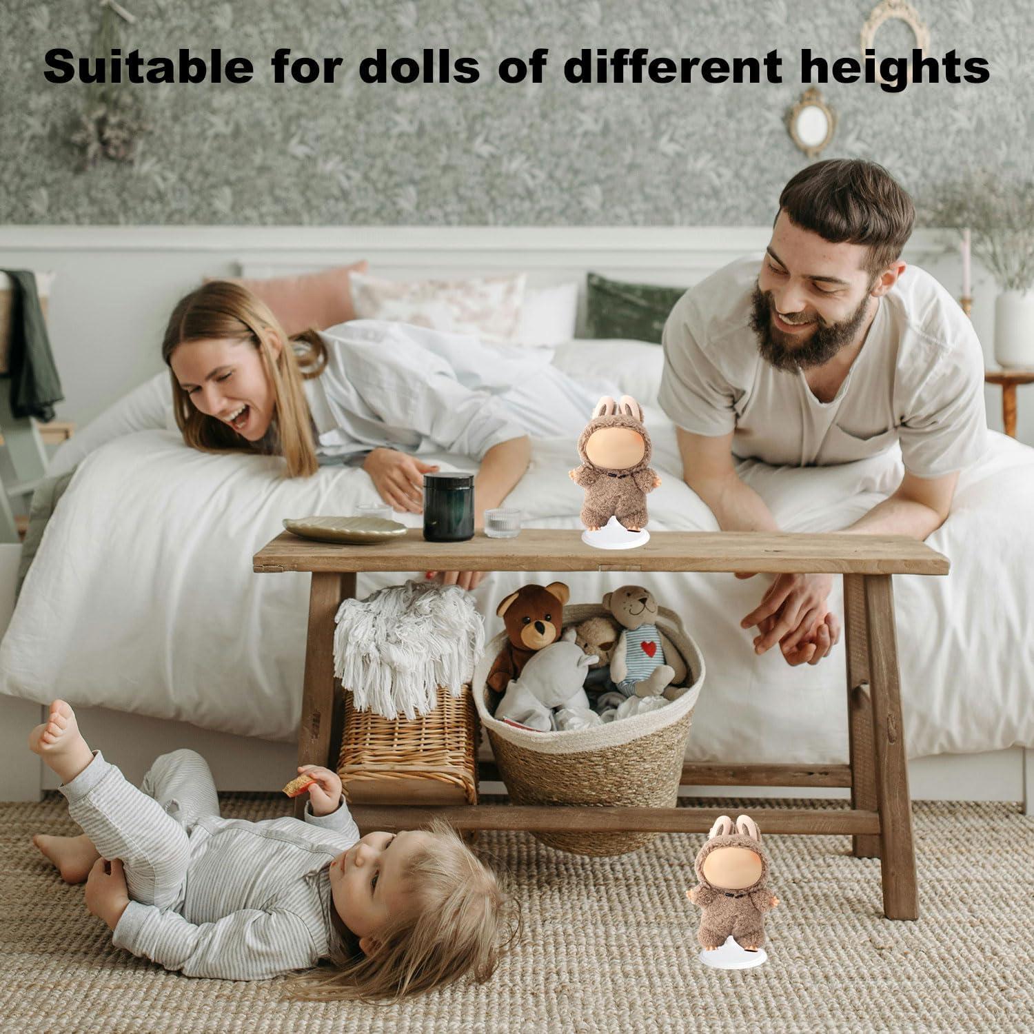 Soporte para muñecas ajustable Lyreh - 3 piezas, blanco