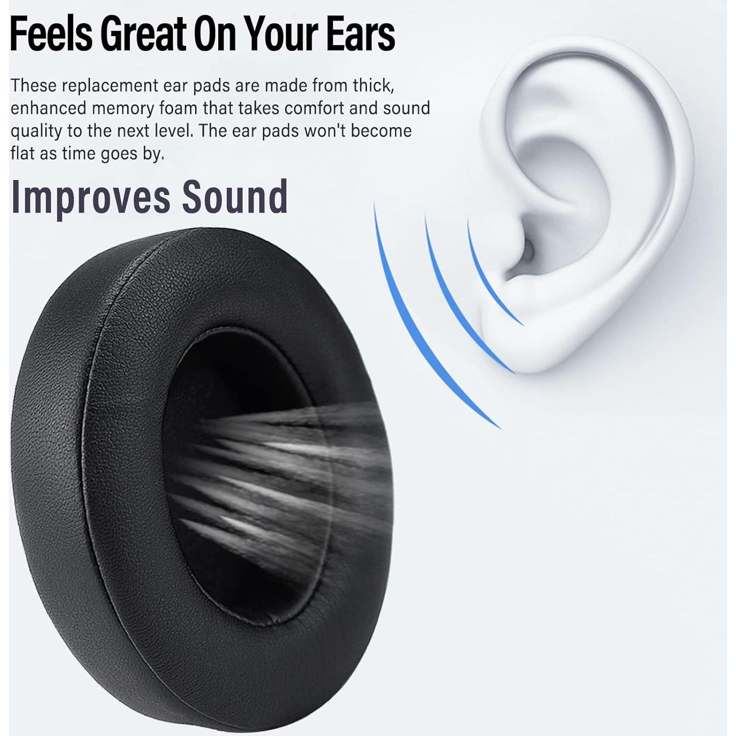 Cojines de Repuesto para Auriculares Studio 2 y 3 - Negro