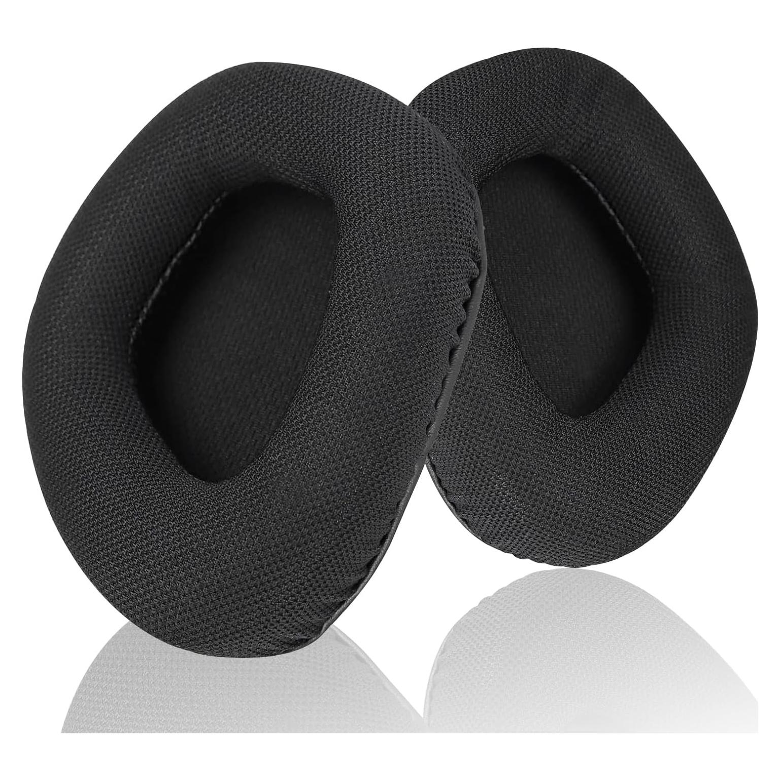 Replacement Earpads for Corsair Void & Corsair Void Pro Wired & Wireless Gaming Headsets.Noise Canceling Headset Cushions with Soft Mesh Fabric, Ear Cups Cover Repair Parts.Black