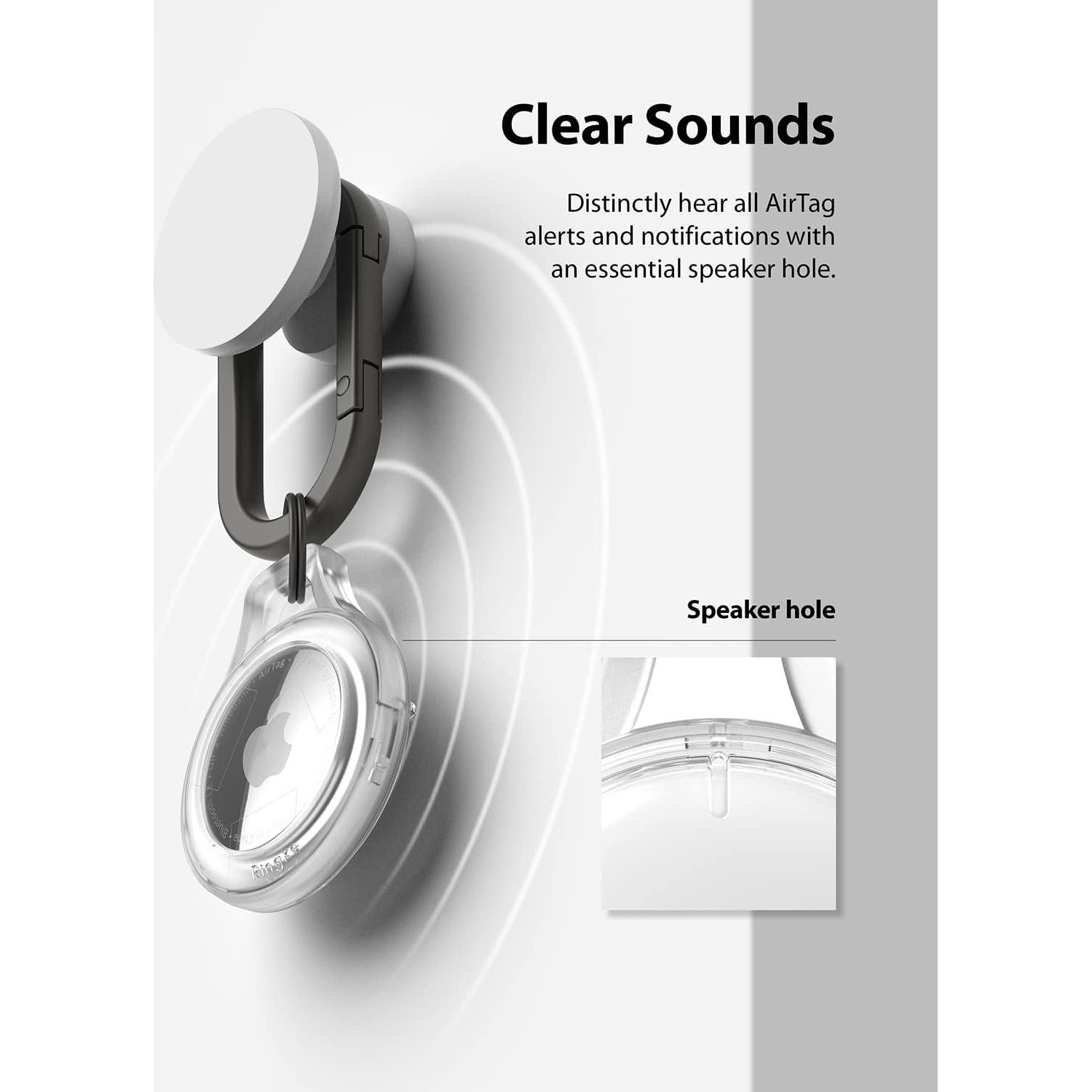 Funda delgada Ringke Slim para AirTag - Transparente