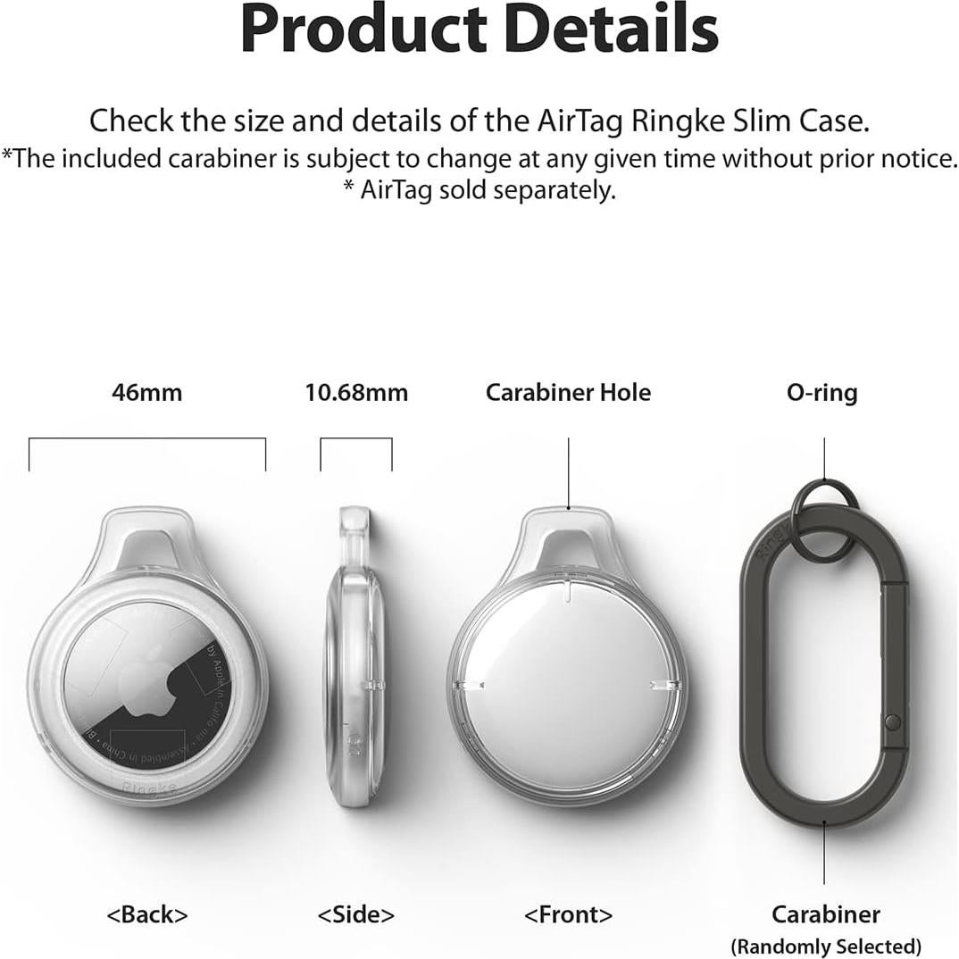 Funda delgada Ringke Slim para AirTag - Transparente