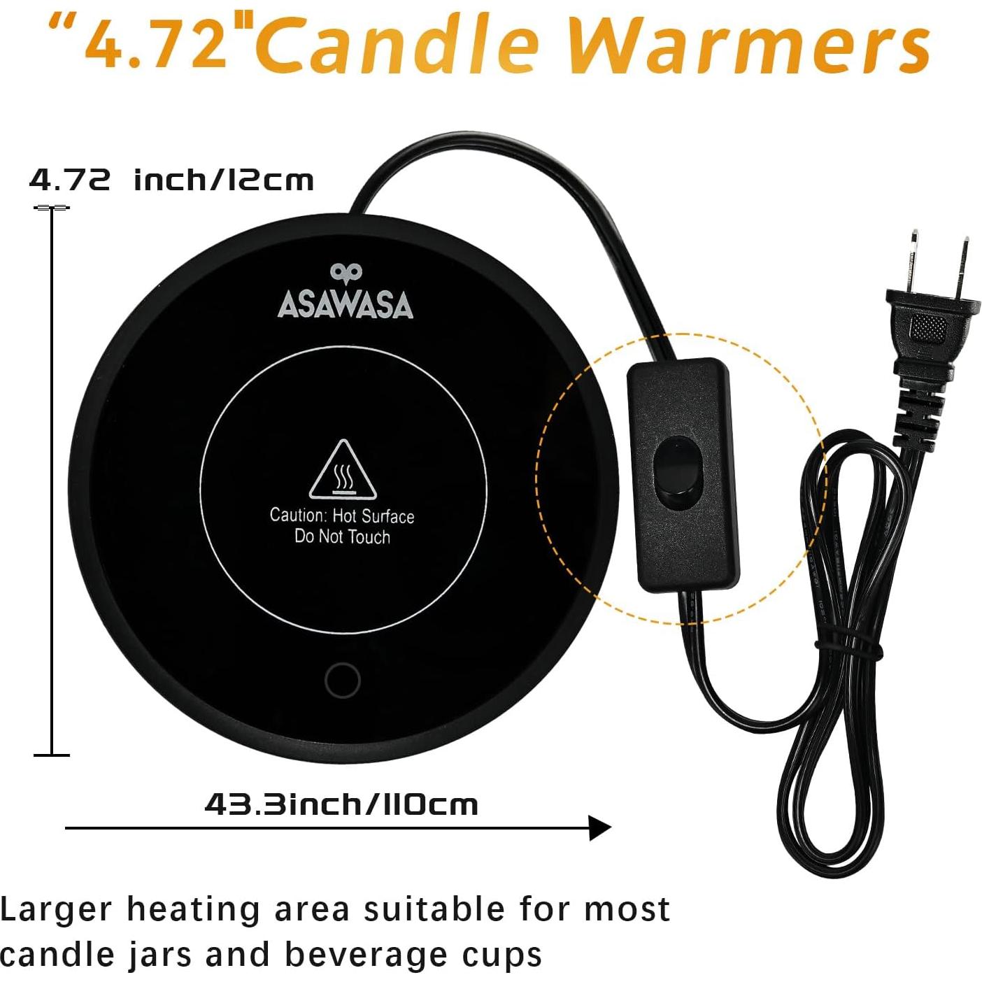 Calentador de Velas Inteligente ASAWASA 2PCS con Auto Apagado