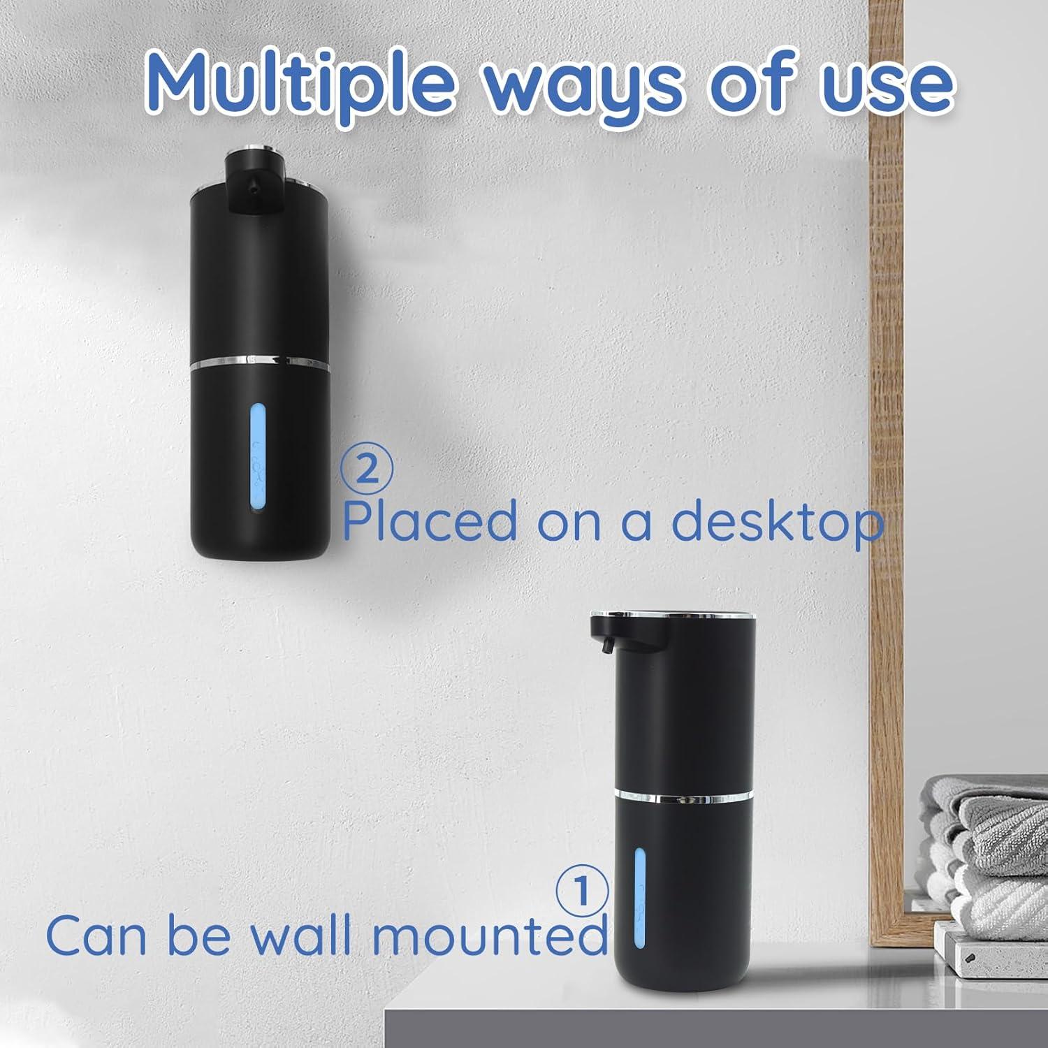 Dispensador Automático de Jabón Espumoso ARCASA 400ml Negro