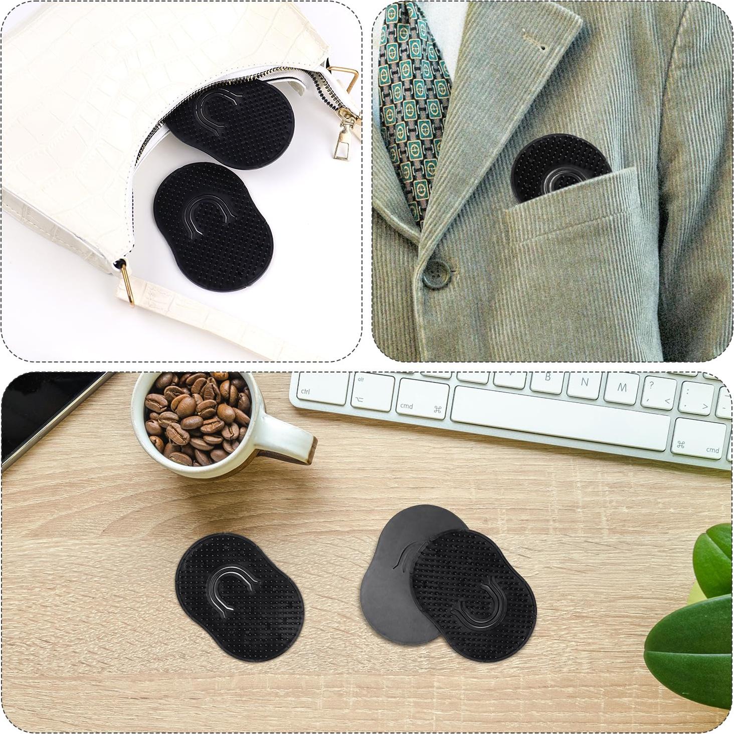 Peine de Palma Portátil Tenalleys - 10 Pcs Negro para Cabello y Barba