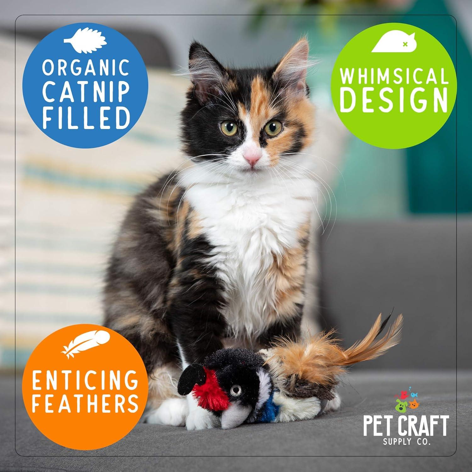 Juguetes Interactivos para Gatos Craft Kitty - Paquete de 2 con Catnip Orgánico