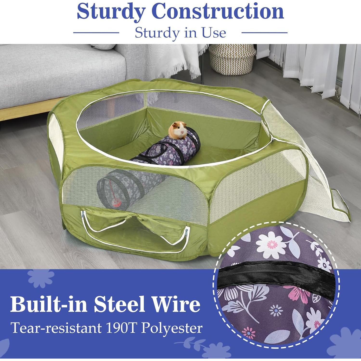 Túnel Recto para Mascotas Pequeñas Pawaboo 60cm con Campana