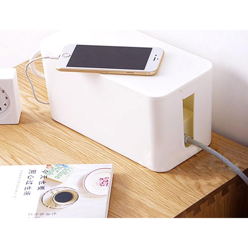 Organizador de Cables ShellKingdom Blanco 3 Set - Almacenamiento y Soporte