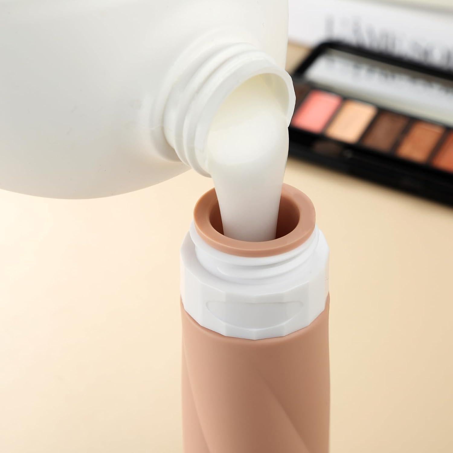 Botellas de Viaje Gemice 90ml A Prueba de Fugas TSA Silicona