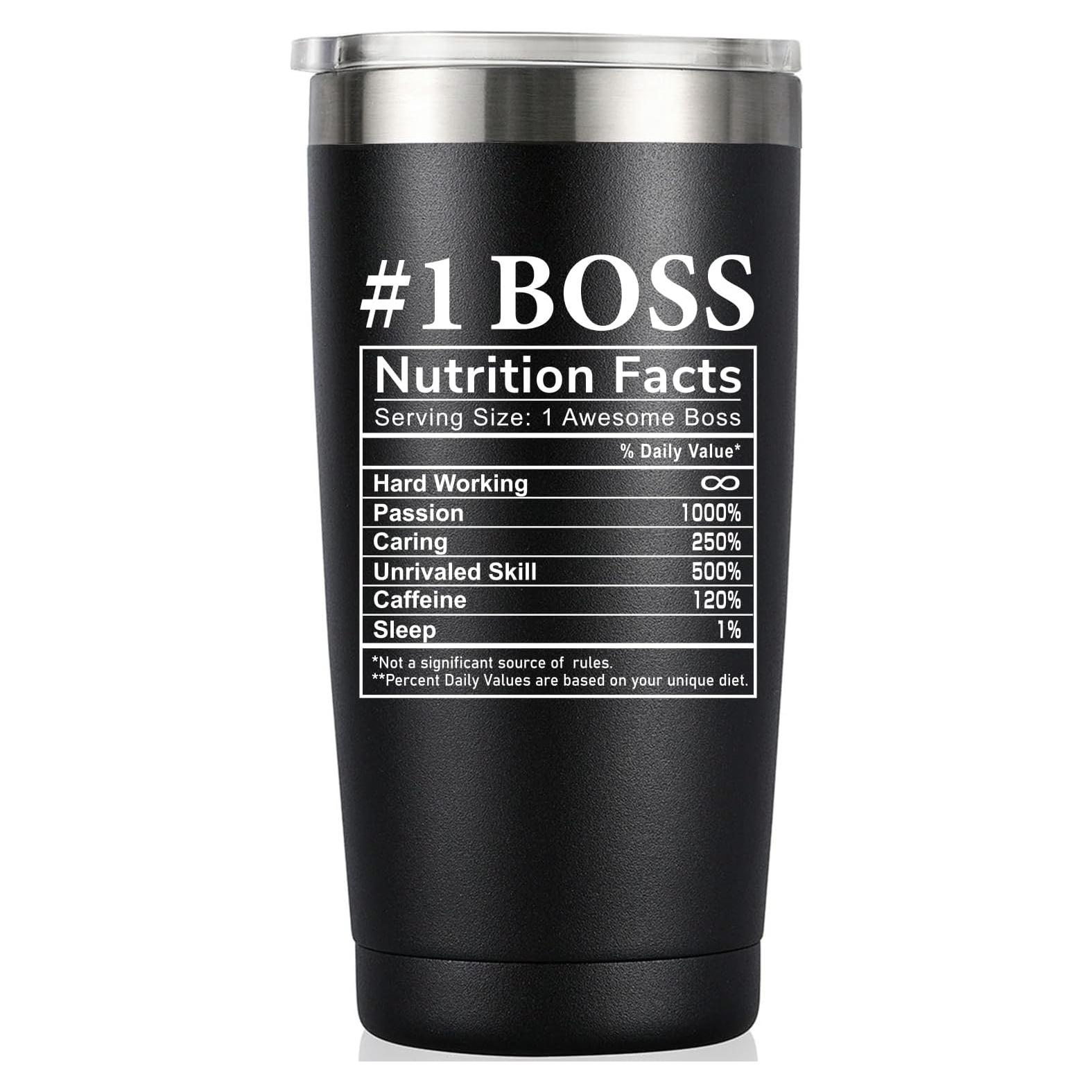 Vaso Aislado de Acero Inoxidable MASGALACC 20 oz Negro Jefe