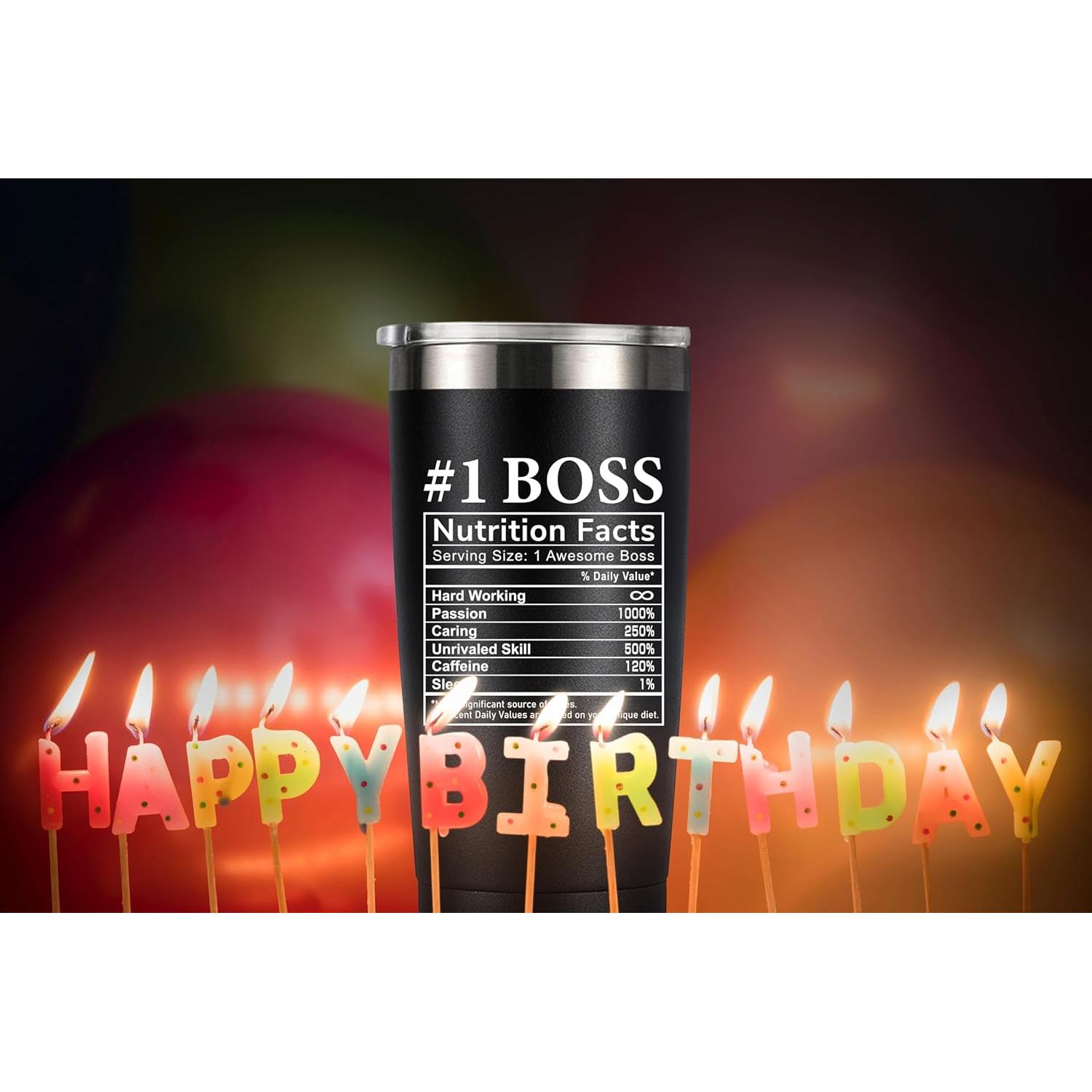 Vaso Aislado de Acero Inoxidable MASGALACC 20 oz Negro Jefe