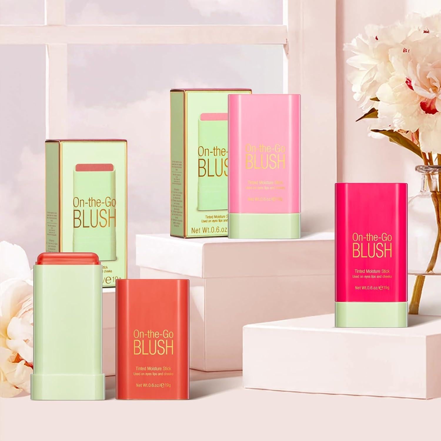 Bastón de Rubor en Crema BEFIVECOK 17g Rosa Tímido