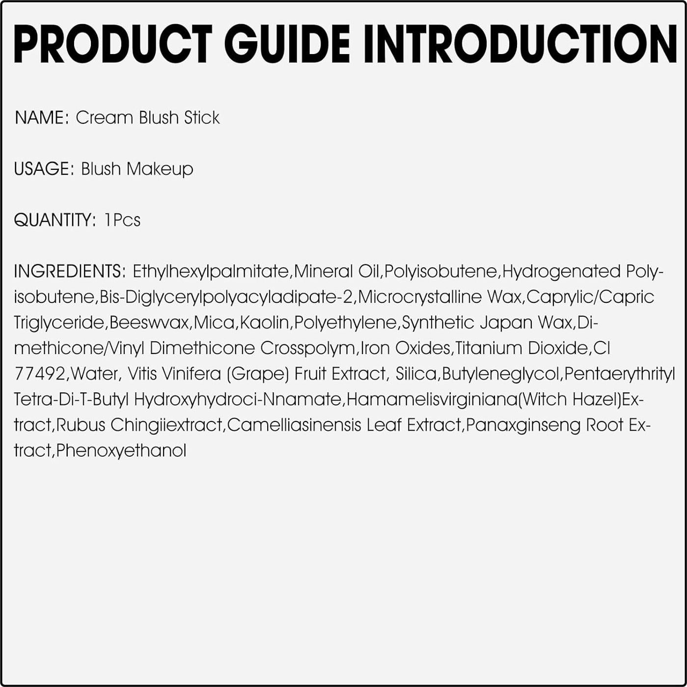 Bastón de Rubor en Crema BEFIVECOK 17g Rosa Tímido