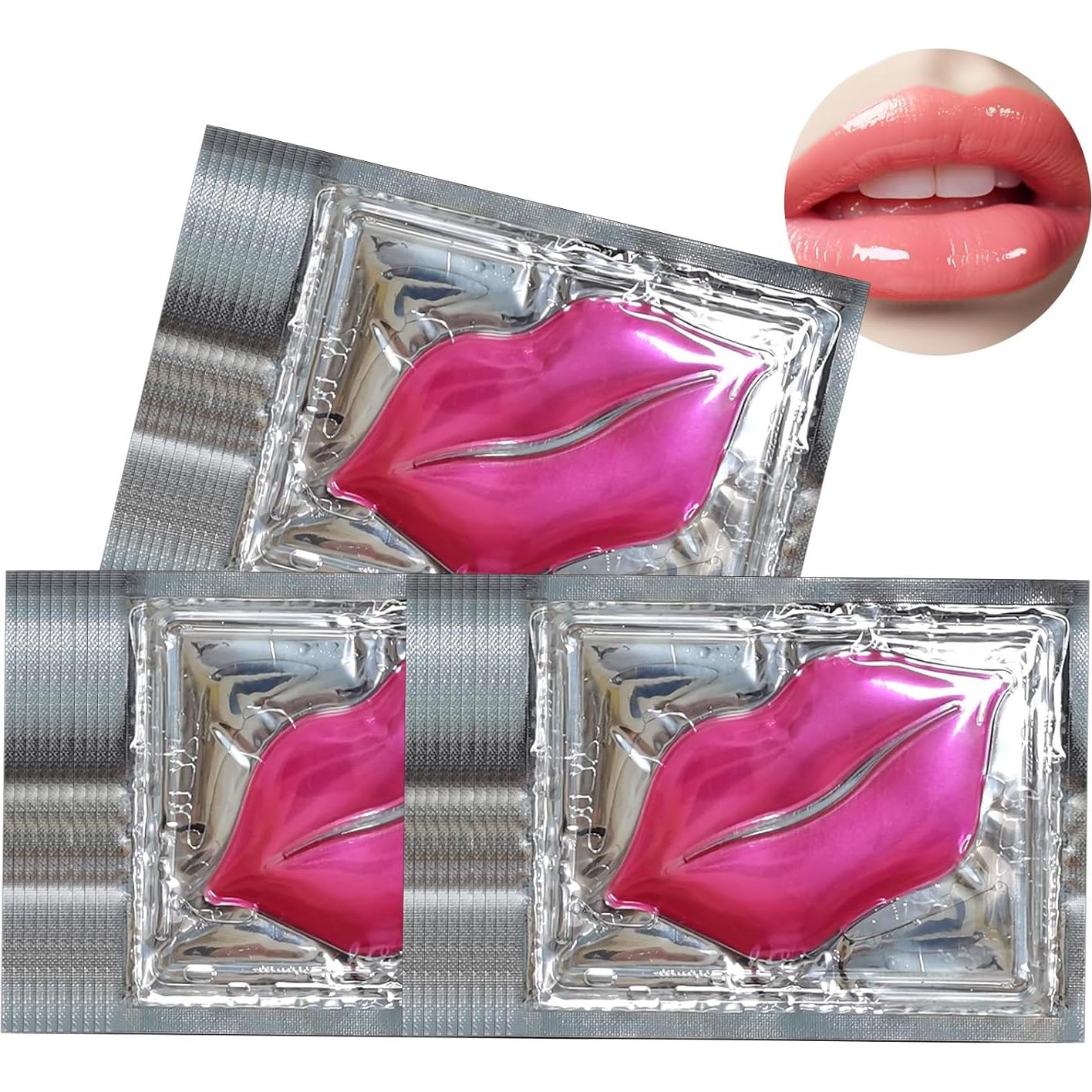 Mascarilla Labial Hidratante Jakuva 30PCS Colágeno Rosa