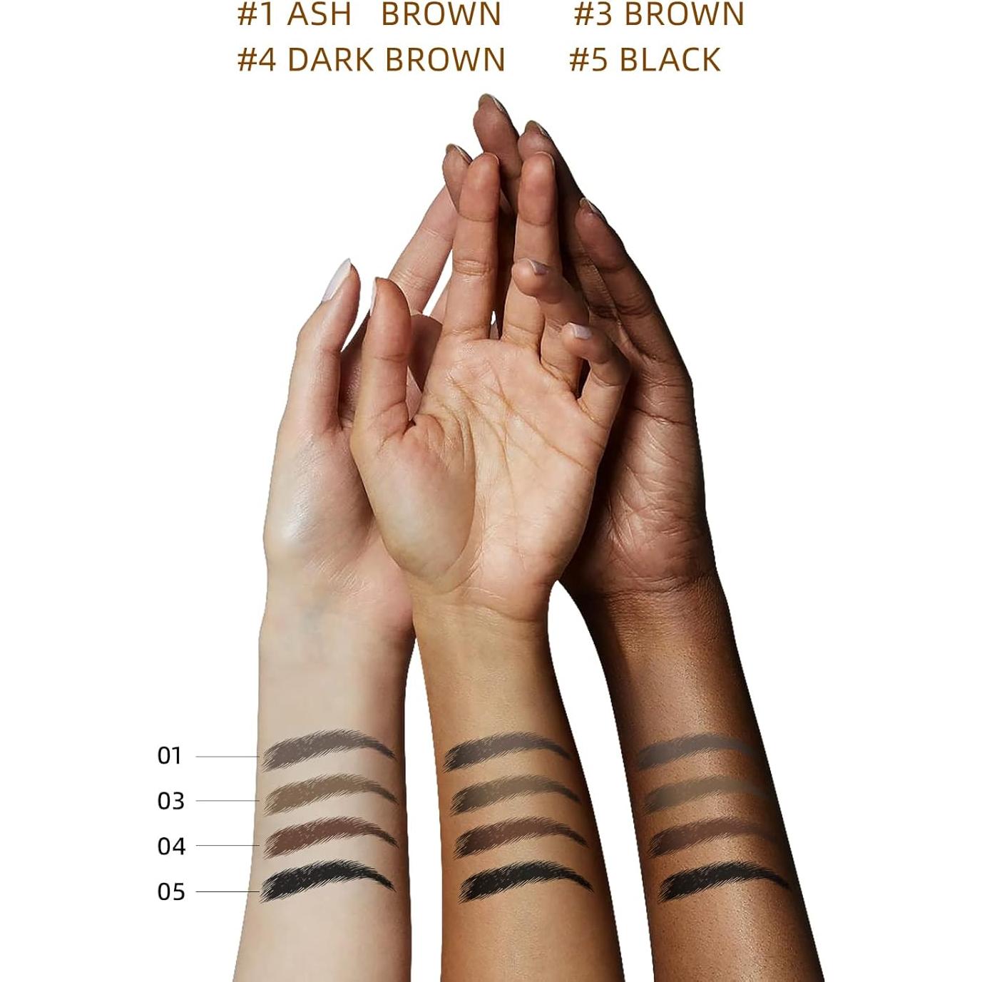 Lápiz de Cejas BECHY Microblading a Prueba de Agua Marrón Ceniza