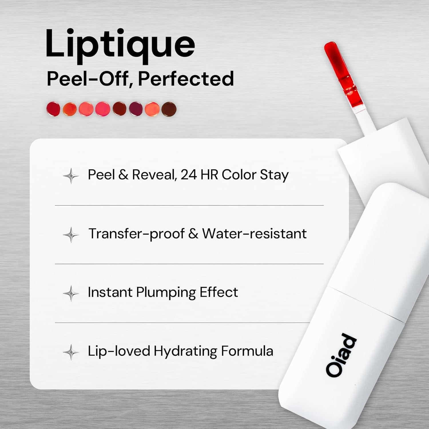 Tinte de Labios Peel Off Oiad Liptique 24 Horas Hidratante