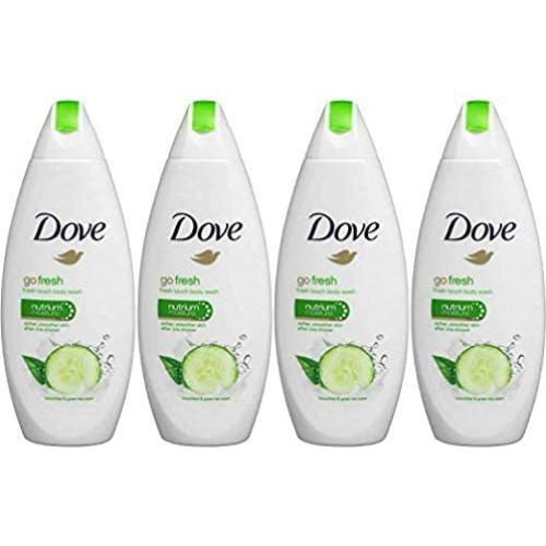 Gel de Ducha Dove Go Fresh Pepino y Té Verde 500ml x4
