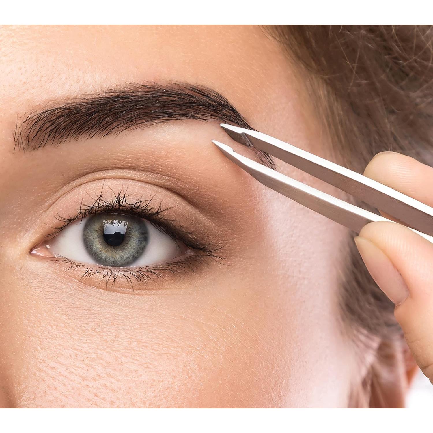 Pinzas de Punta Diamentada Regine Suiza - Acero Inoxidable 9.5 cm