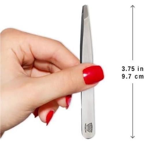 Pinzas de Punta Diamentada Regine Suiza - Acero Inoxidable 9.5 cm