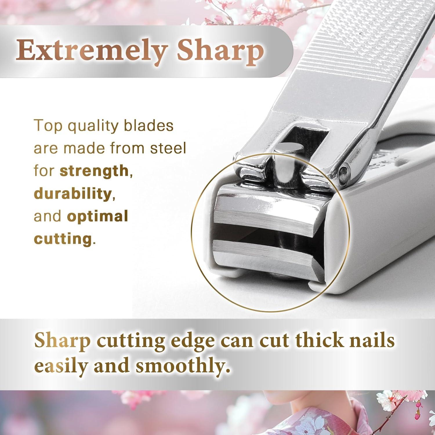 Cortauñas de Acero Maiko Hecho en Japón con Cuchilla Curvada