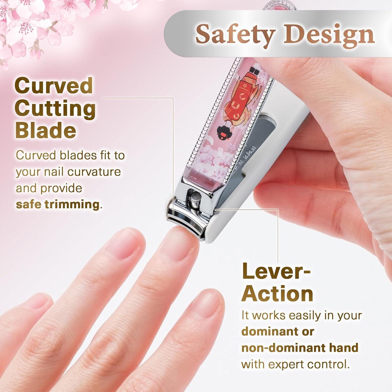 Cortauñas de Acero Maiko Hecho en Japón con Cuchilla Curvada