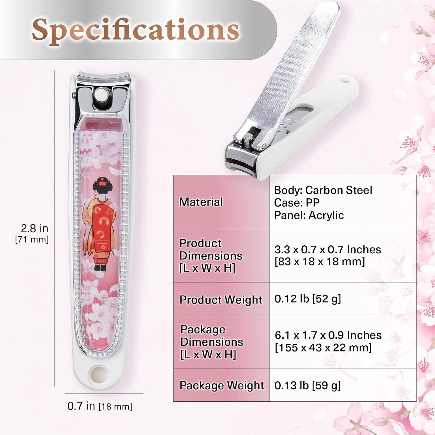 Cortauñas de Acero Maiko Hecho en Japón con Cuchilla Curvada