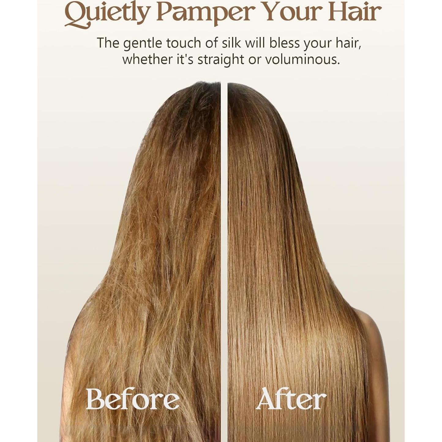 Juego de 2 Fundas de Almohada de Seda Miss Adola 20x66 cm