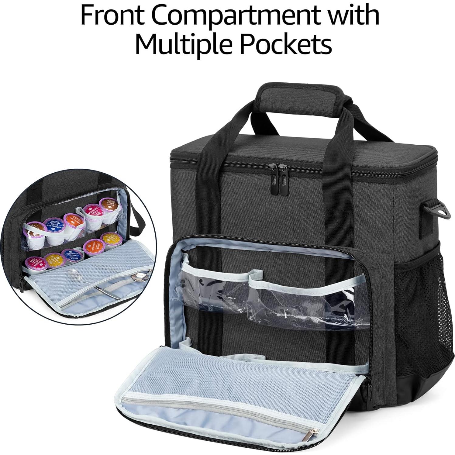 Bolsa de transporte CURMIO para cafetera Keurig K-Mini negra