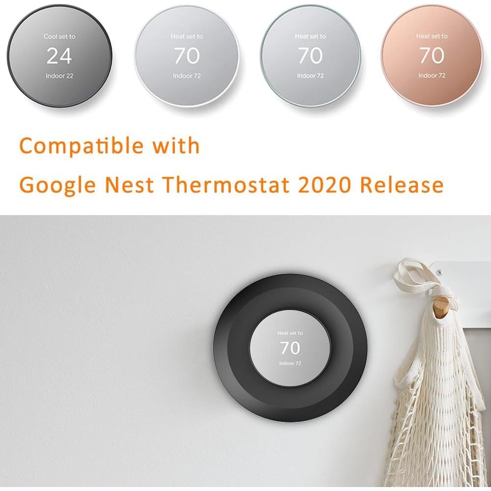 Placa de Pared AutoSonic para Termostato Nest 2020 - Negro