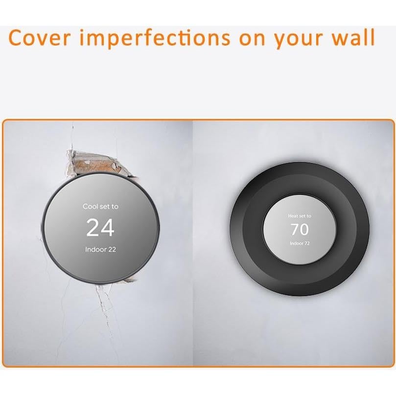 Placa de Pared AutoSonic para Termostato Nest 2020 - Negro