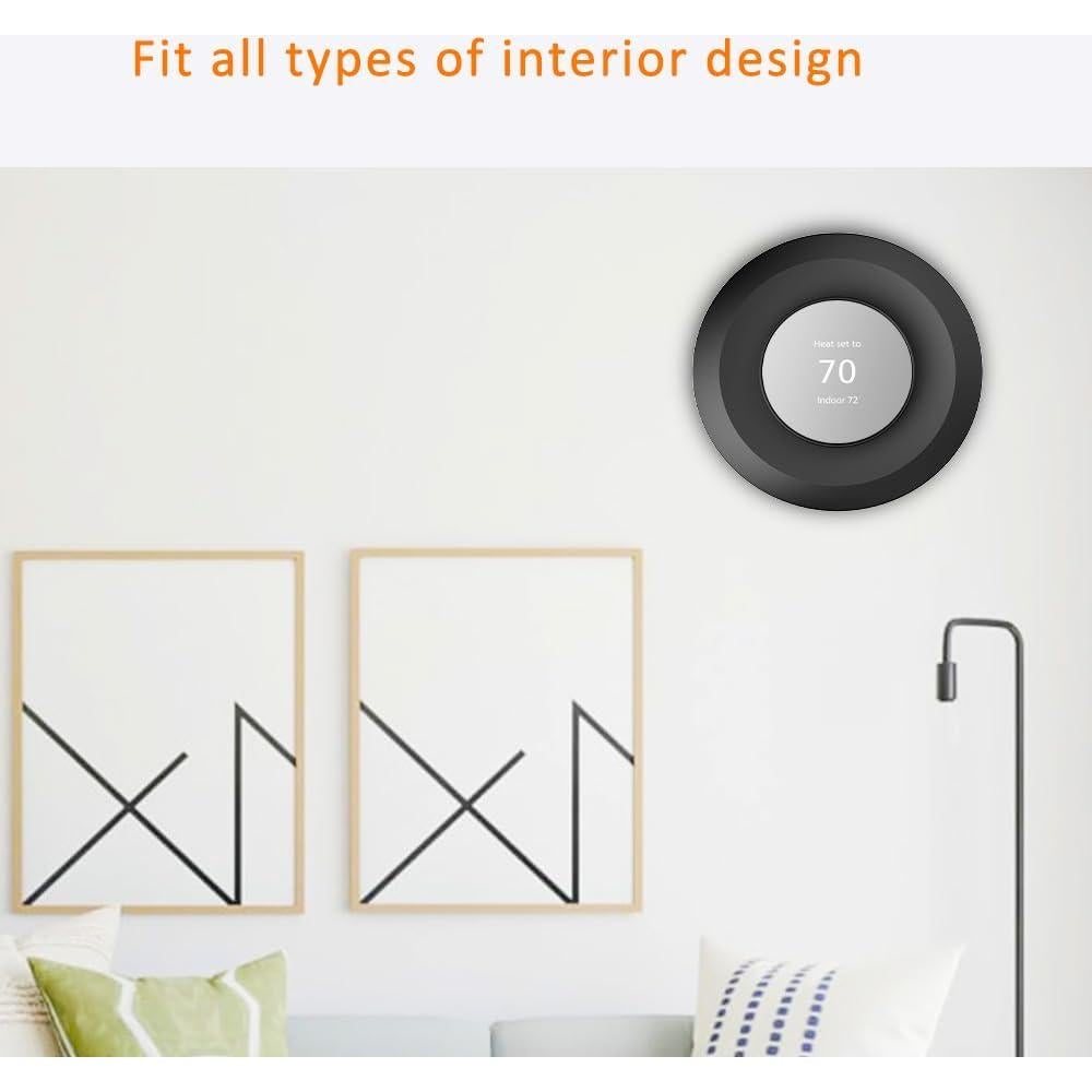 Placa de Pared AutoSonic para Termostato Nest 2020 - Negro