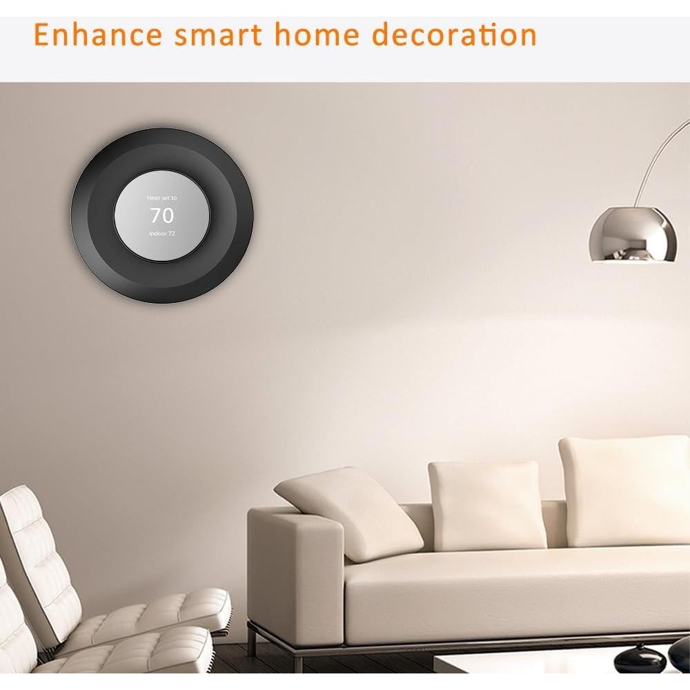 Placa de Pared AutoSonic para Termostato Nest 2020 - Negro