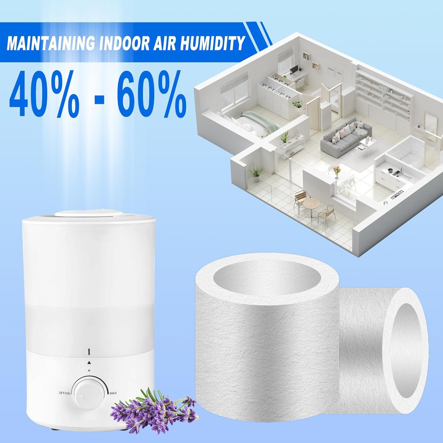 TOMOON 20-Pack Top Fill Humidifier Replacement Filters Compatible with LEVOIT Classic160, Dual150, Dual200S, Classic300(S), LV600S, OasisMist 450S, Superior 6000S Series Humidifiers