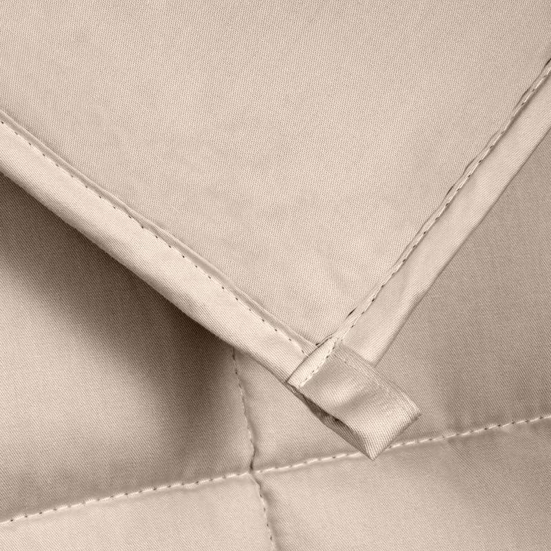 Manta con peso Luna 100% Lyocell Rayon Reina 6.8 kg Beige