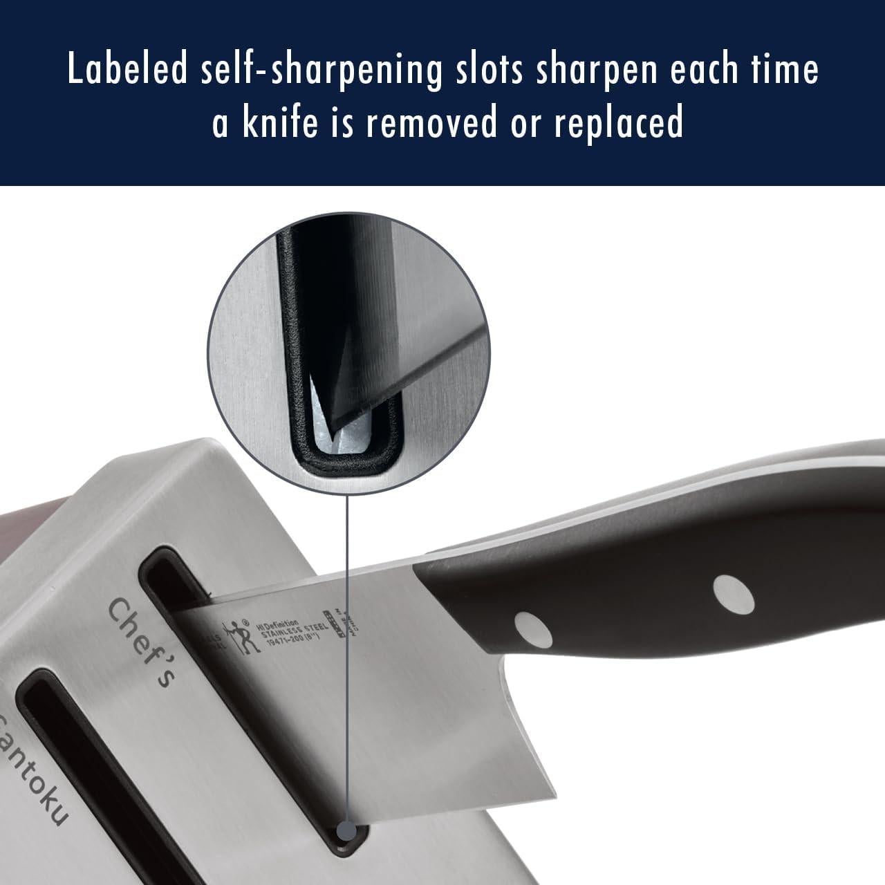 Juego de Cuchillos Henckels Classic 15 piezas con Bloque Autoafilado