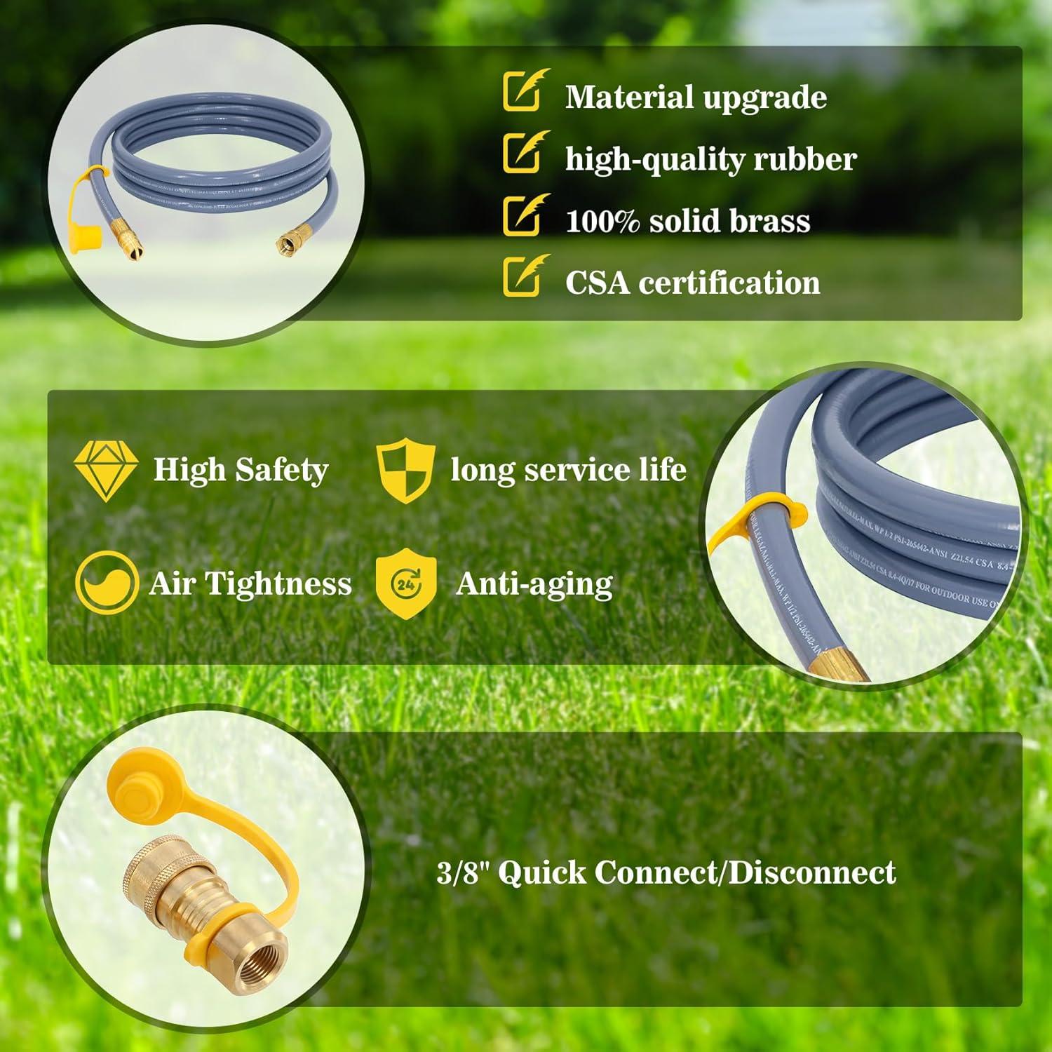 Kit de Conversión Propano a Gas Natural HOSILE 3/8" para Blackstone