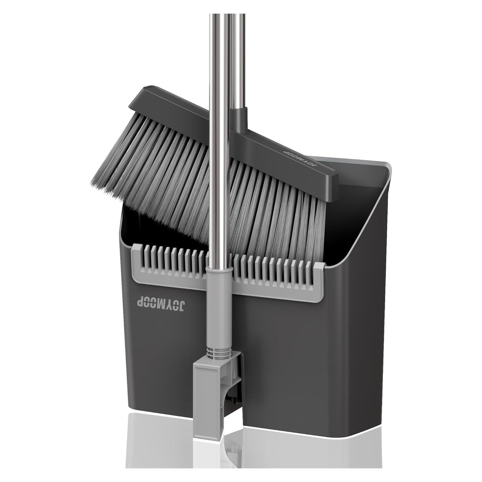 Escoba y Recogedor JOYMOOP Negro 60" (152.4 cm) Cerdas Nylon