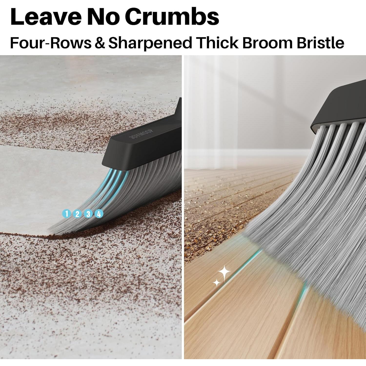 Escoba y Recogedor JOYMOOP Negro 60" (152.4 cm) Cerdas Nylon