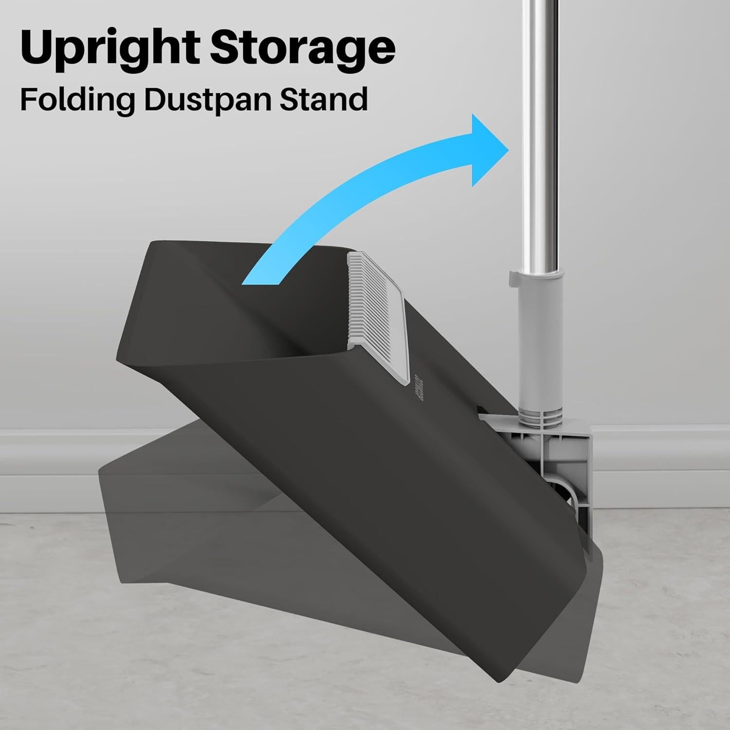 Escoba y Recogedor JOYMOOP Negro 60" (152.4 cm) Cerdas Nylon