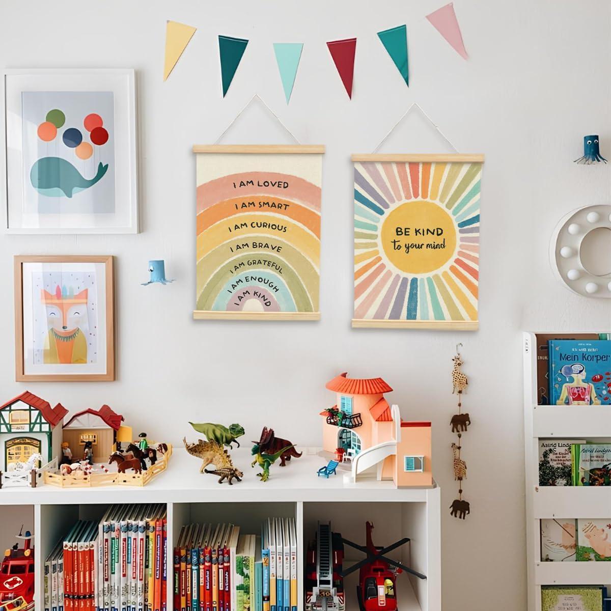 Conjunto de 2 Decoraciones de Pared Wheatwin 30x40 cm