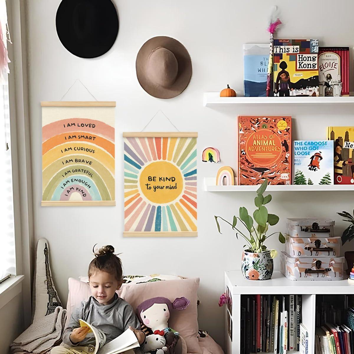 Conjunto de 2 Decoraciones de Pared Wheatwin 30x40 cm