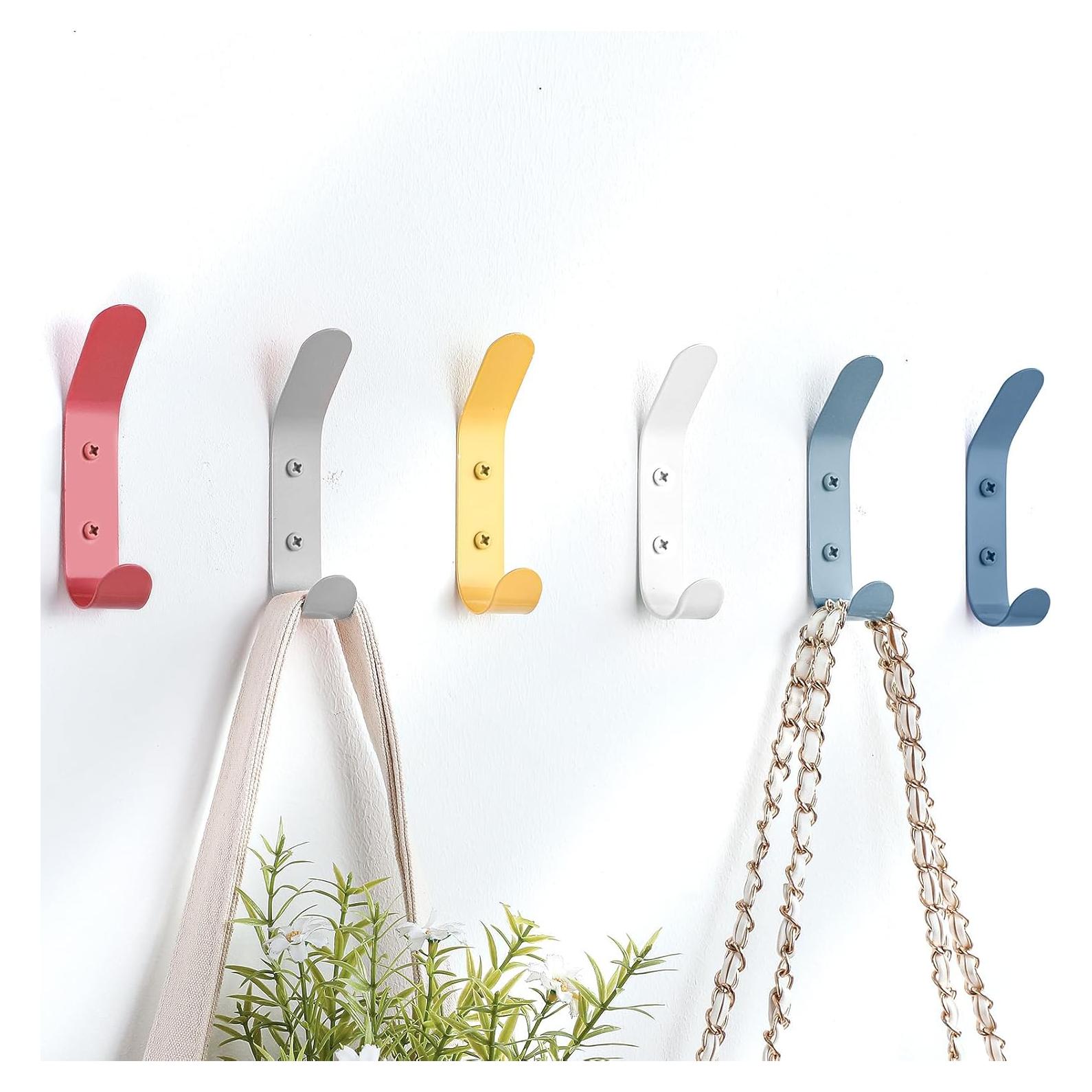 Ganchos de Pared Coloridos Leinuosen para Niños - 6 Piezas