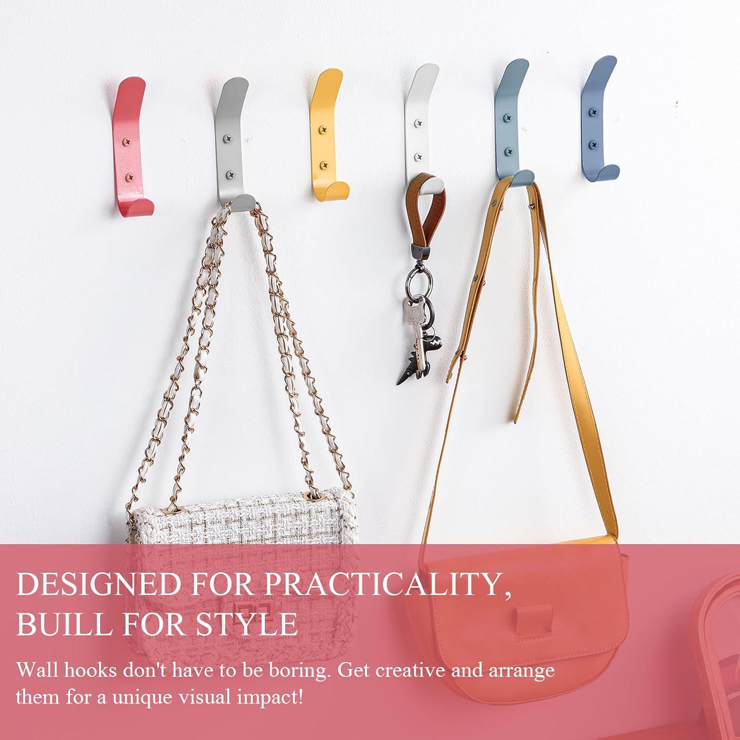 Ganchos de Pared Coloridos Leinuosen para Niños - 6 Piezas