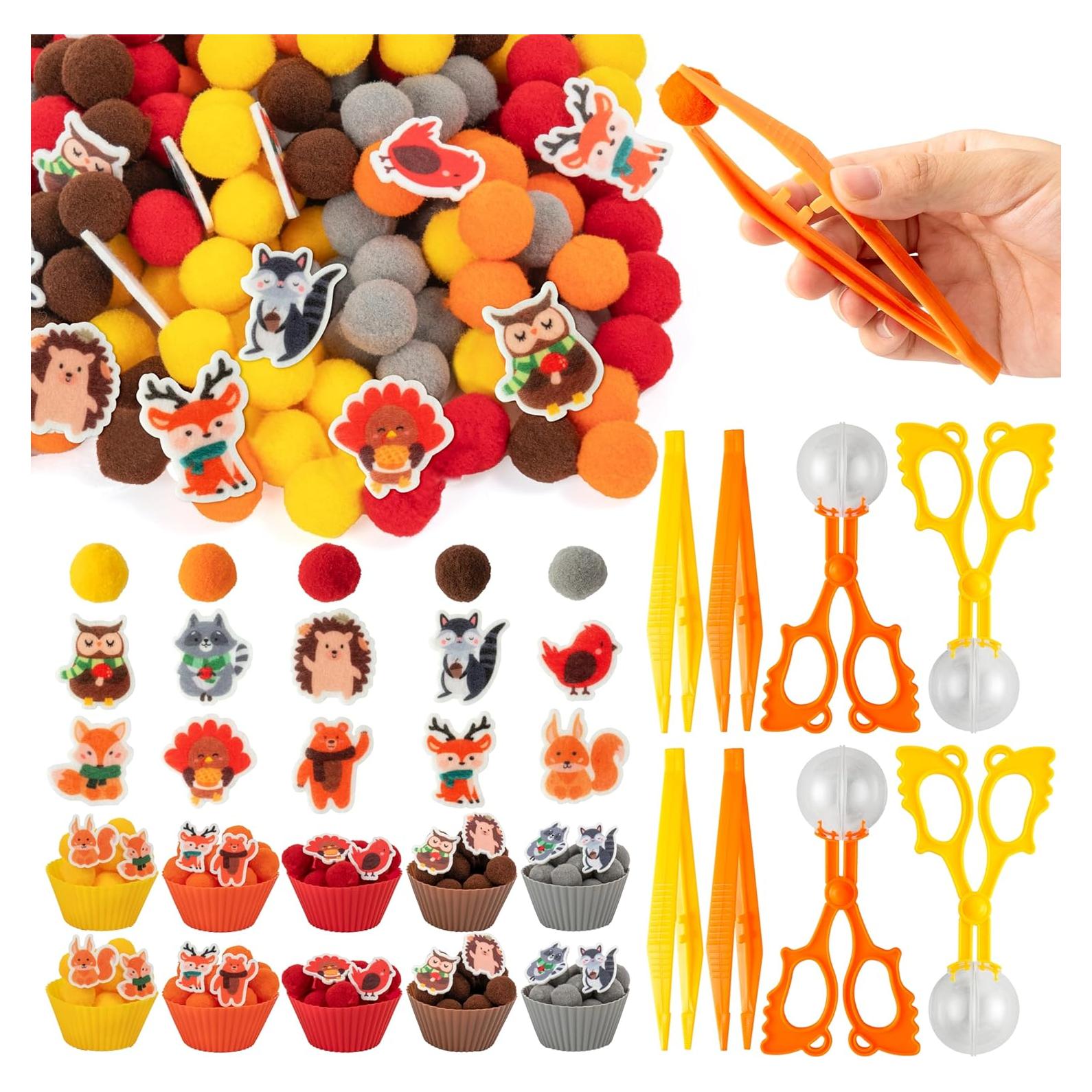 Rellenos de Bin Sensorial Otoño EZdhuawuse 357g Juguetes Educativos