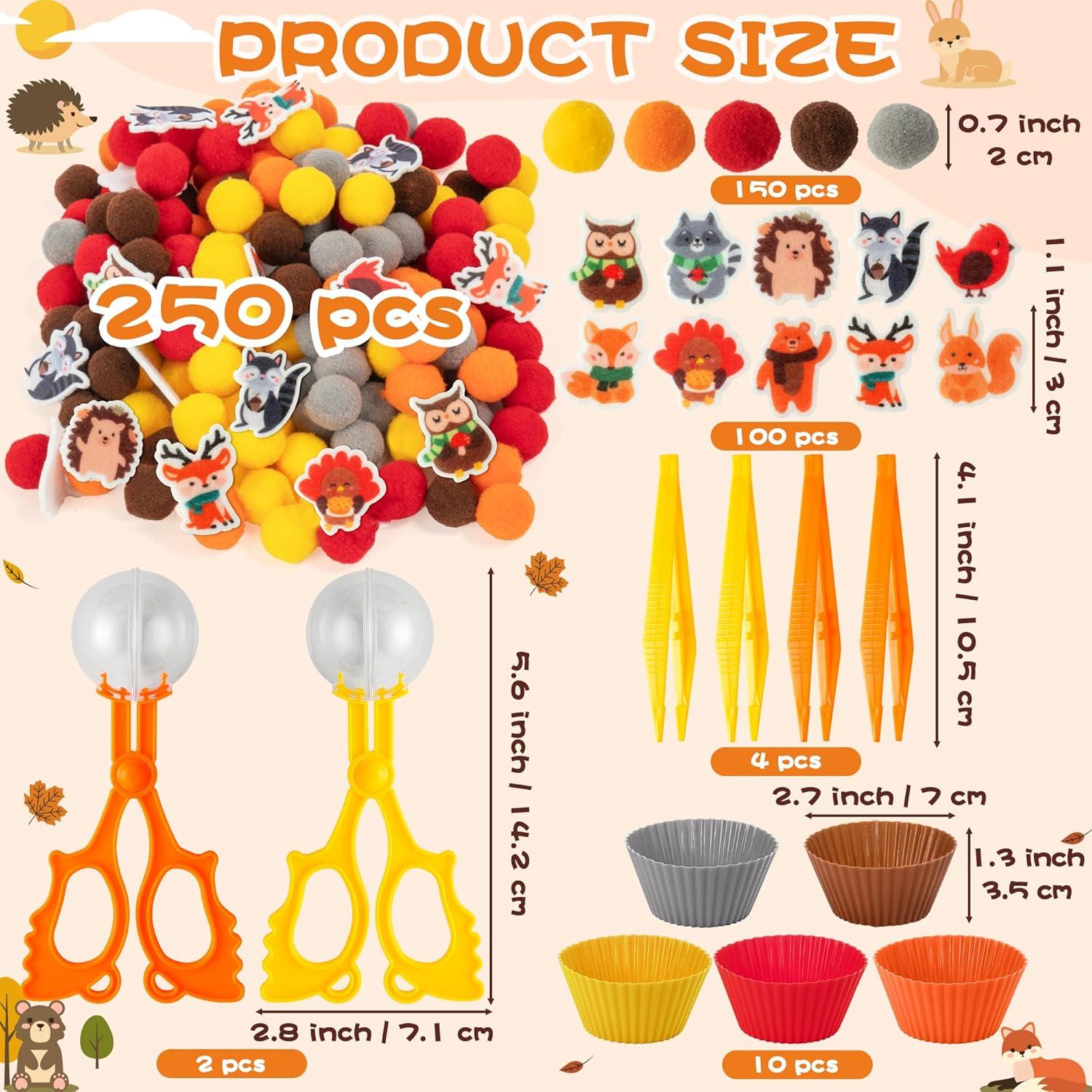 Rellenos de Bin Sensorial Otoño EZdhuawuse 357g Juguetes Educativos