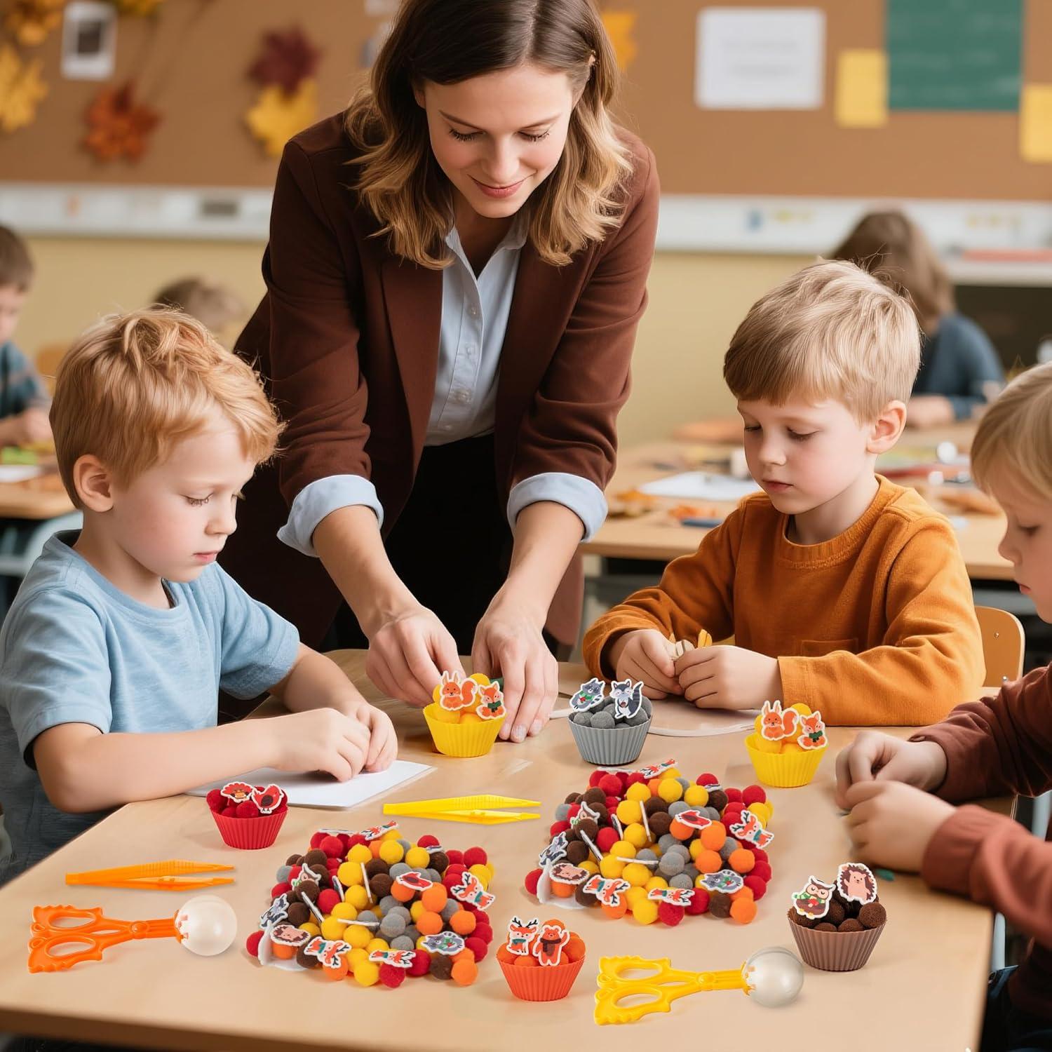 Rellenos de Bin Sensorial Otoño EZdhuawuse 357g Juguetes Educativos