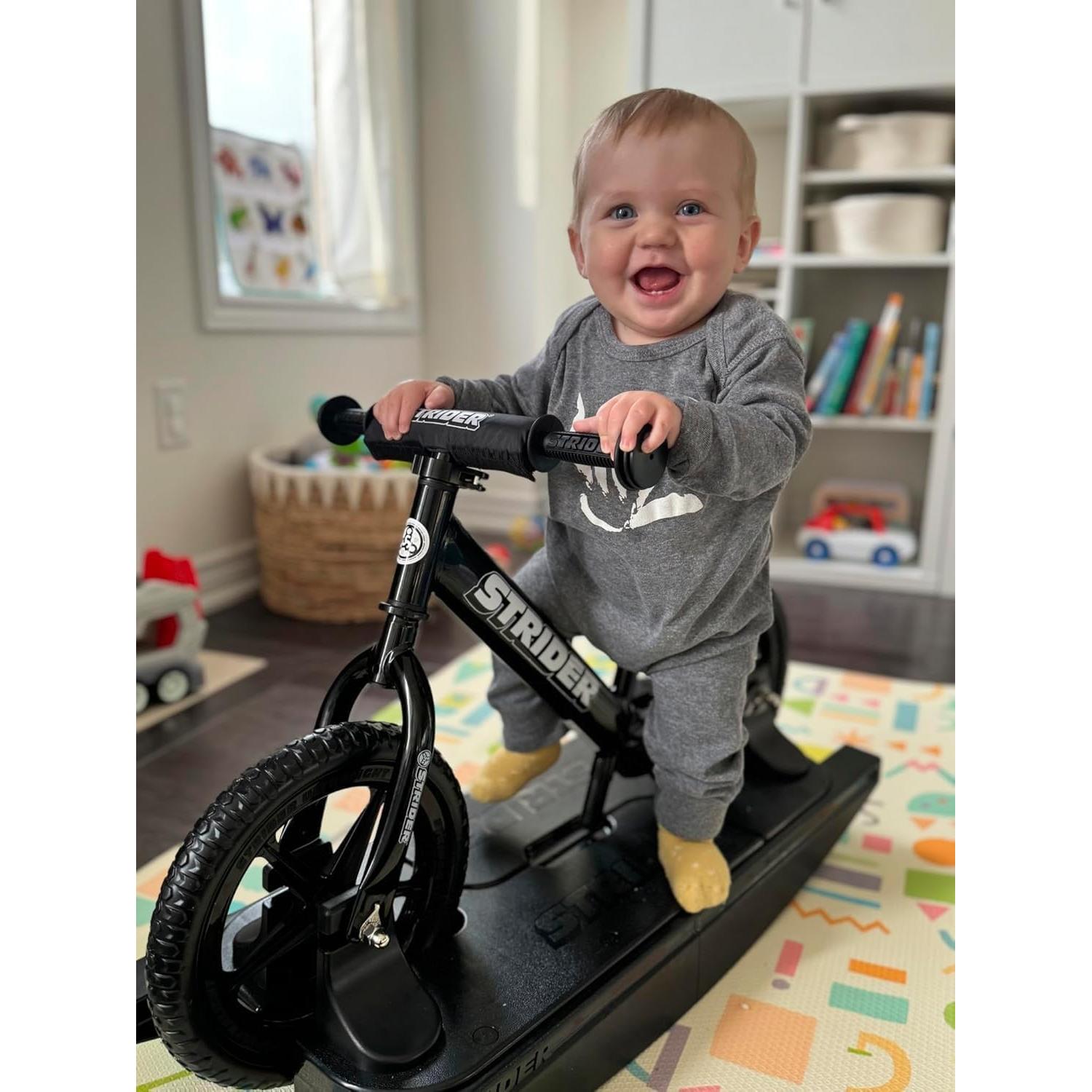Bicicleta de Equilibrio Strider 12 Pro - Negra - 6 Meses a 4 Años