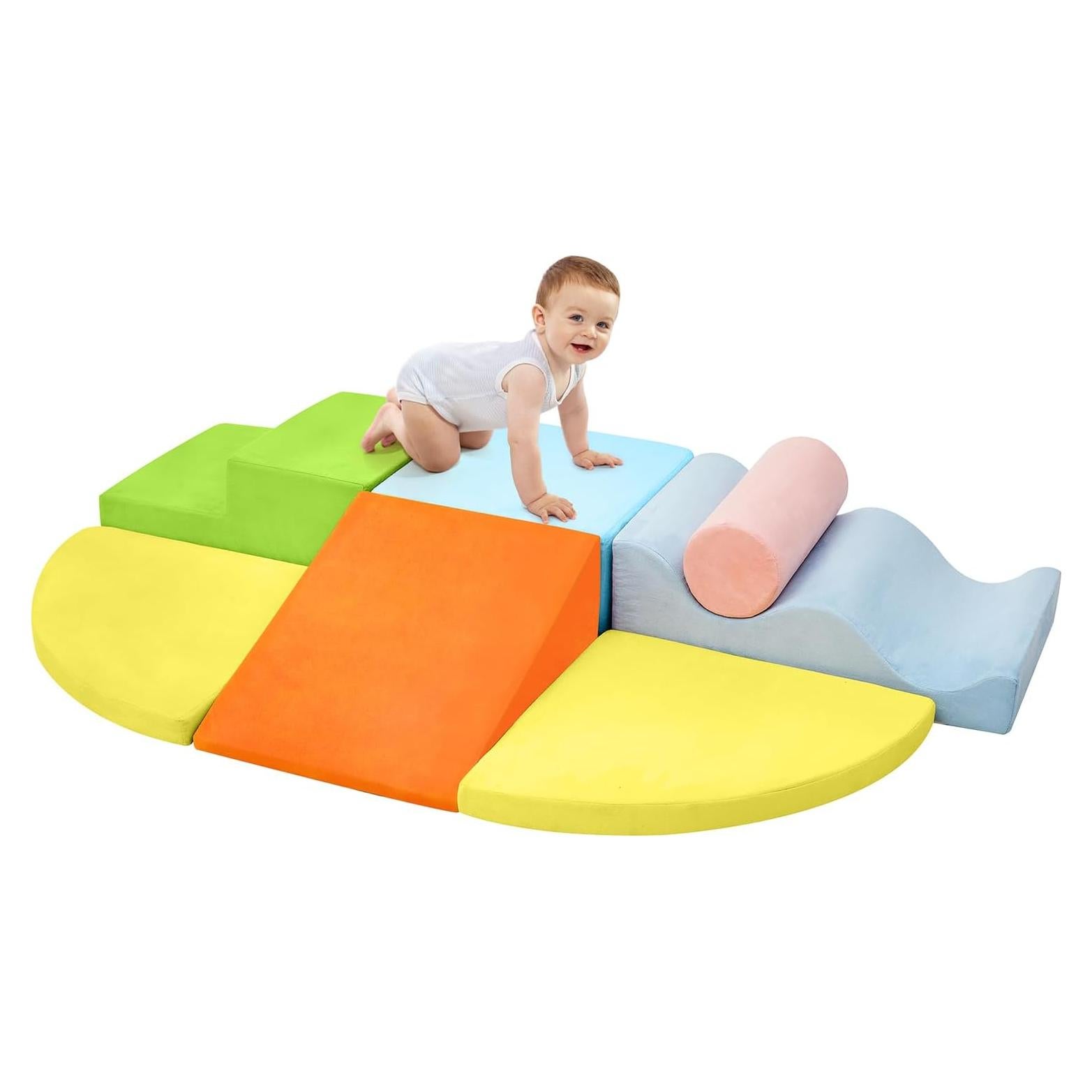 Juguetes de Escalada QUCHI 7 Piezas Bloques de Espuma 5.44 kg